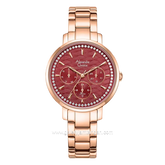 Alexandre Christie AC 2A56 BF Rosegold Dial Red Stainless Steel